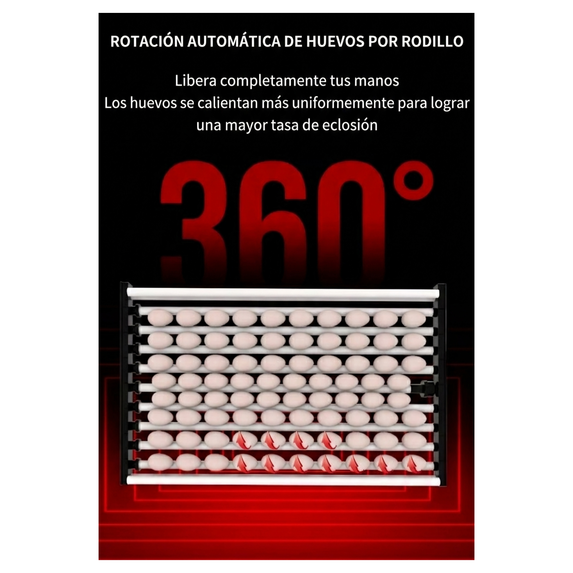 Incubadora Automática Eléctrica Avicolas para Huevos Gallinas | Patos | Codornis | Eclosión Profesional - Imagen 4