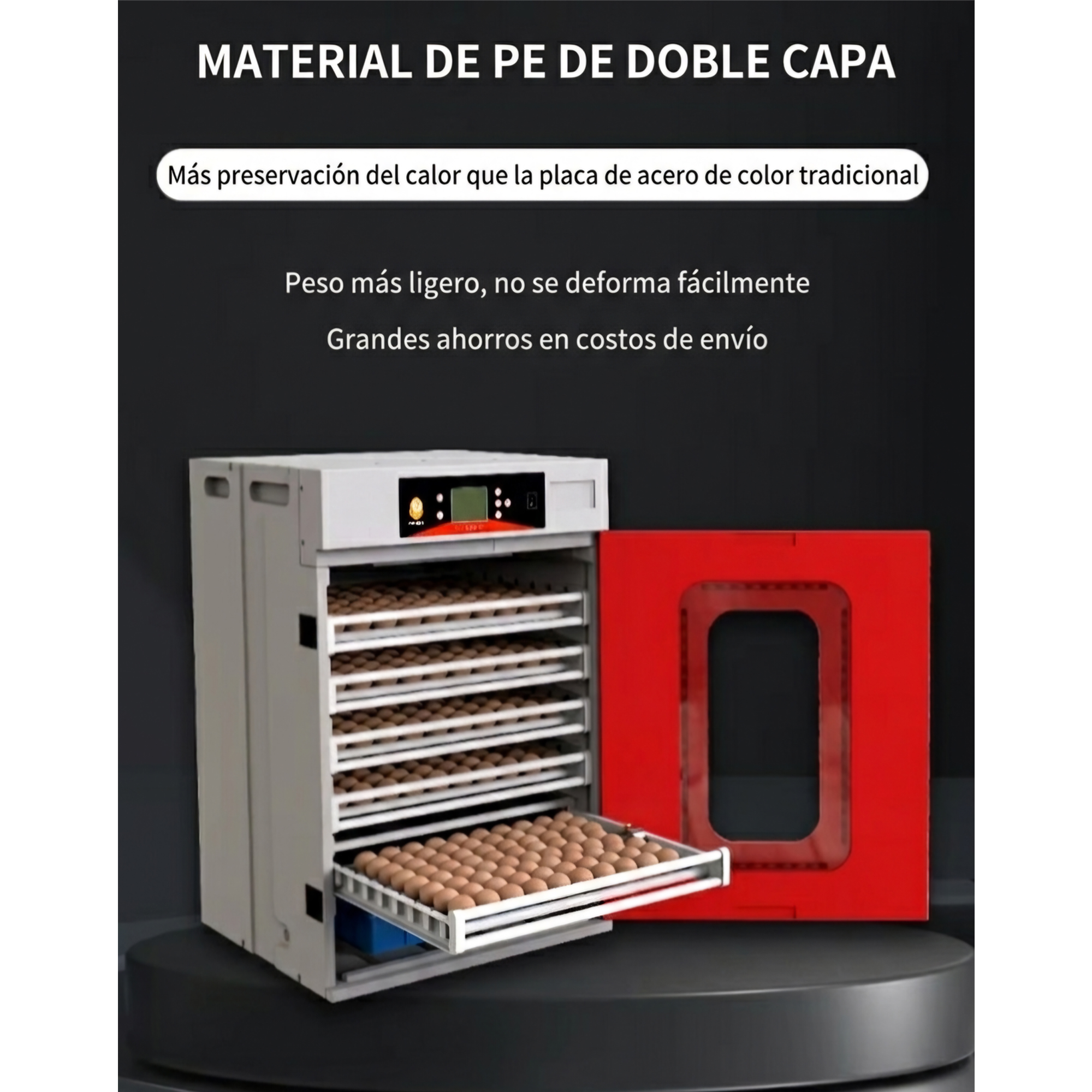 Incubadora Automática Eléctrica Avicolas para Huevos Gallinas | Patos | Codornis | Eclosión Profesional - Imagen 7